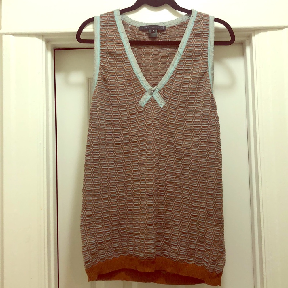 Marc by Marc Jacobs knit silk tunic vest top